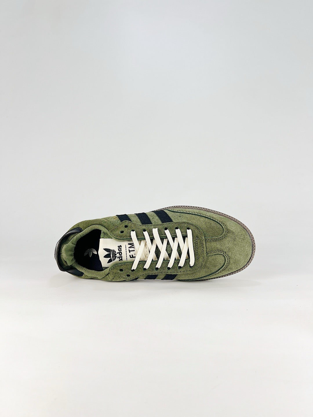 Adidas Samba Classic Leather Sneakers Vintage Streetwear Shoes Olive green suede solid color