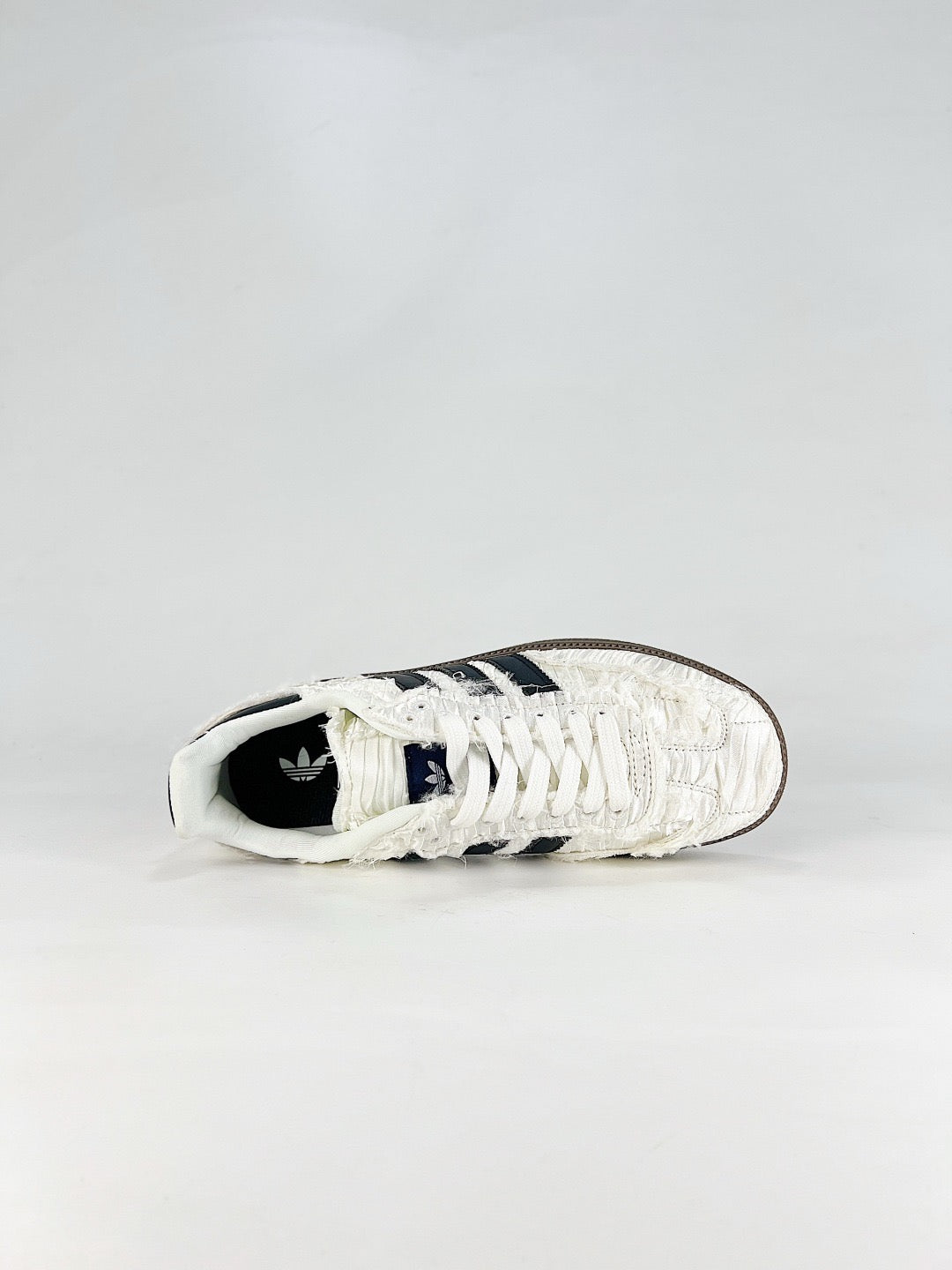 adidas Samba OG White Frayed Fabric Sneakers, Unisex Retro Casual Shoes