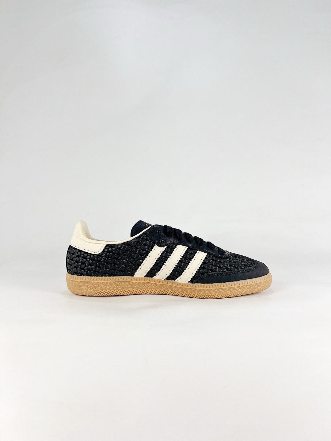 adidas Samba OG Black Woven Sneakers, Unisex Retro Casual Shoes