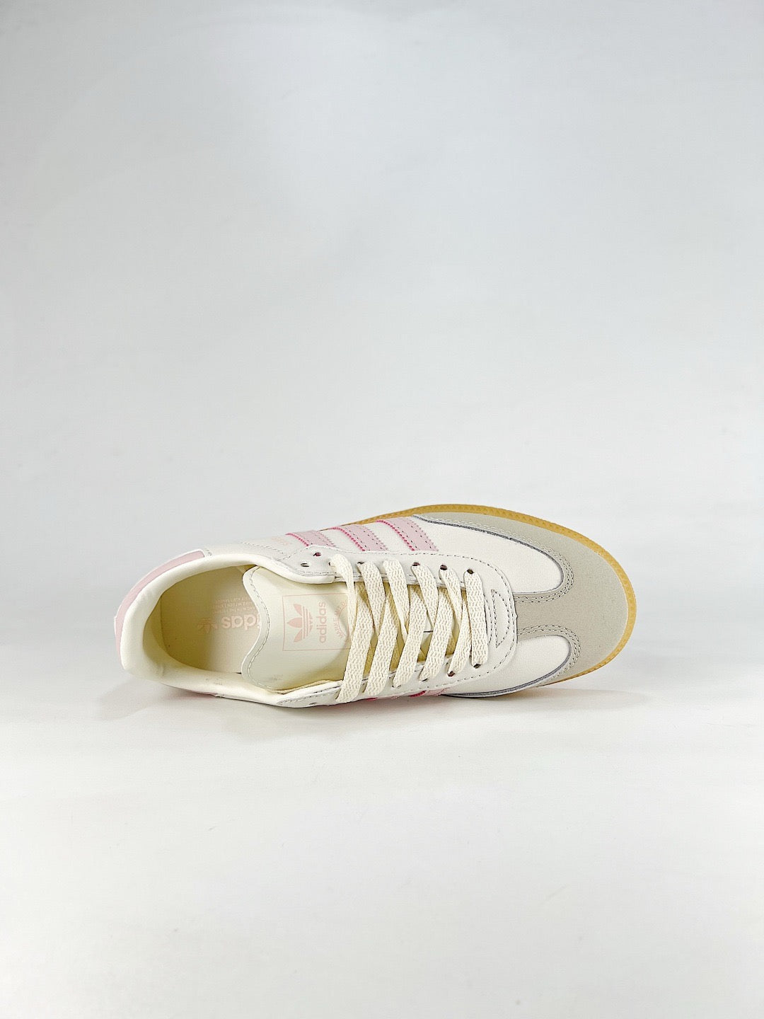 adidas Samba OG Cream Light Pink Sneakers, Unisex Retro Casual Shoes