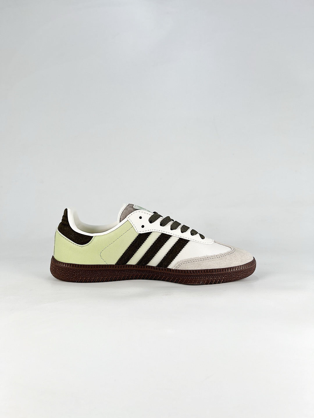 adidas Samba OG Cream Light Green Sneakers, Unisex Retro Casual Shoes