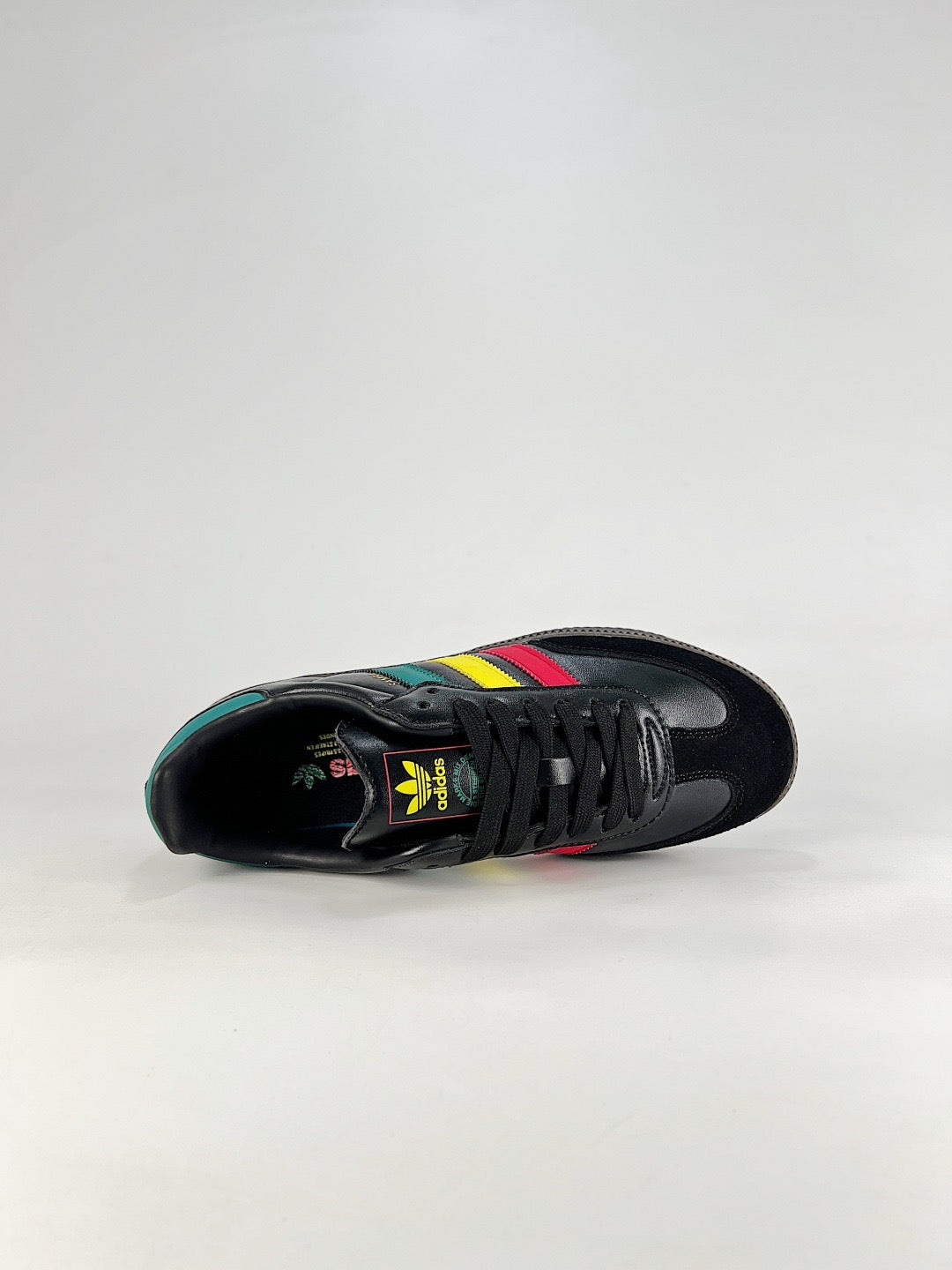 Adidas Samba Low Top Casual Sneakers Unisex Black Rasta Red Yellow Teal
