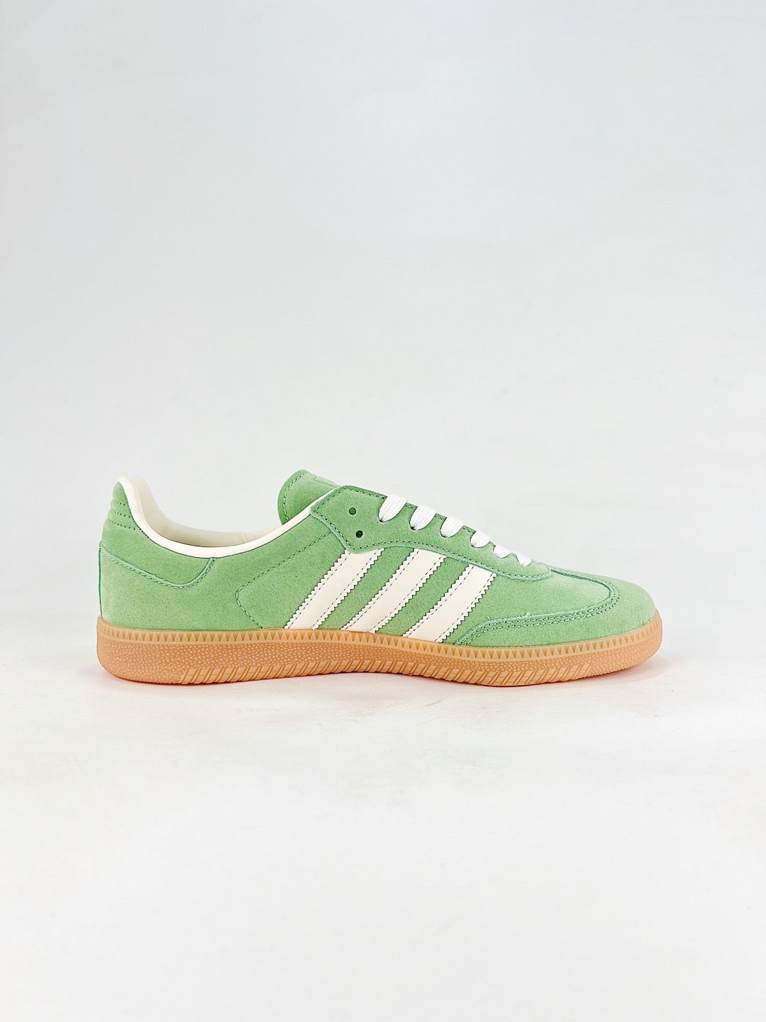 Adidas Samba Low Top Casual Sneakers Unisex Light Sage Green Cream White