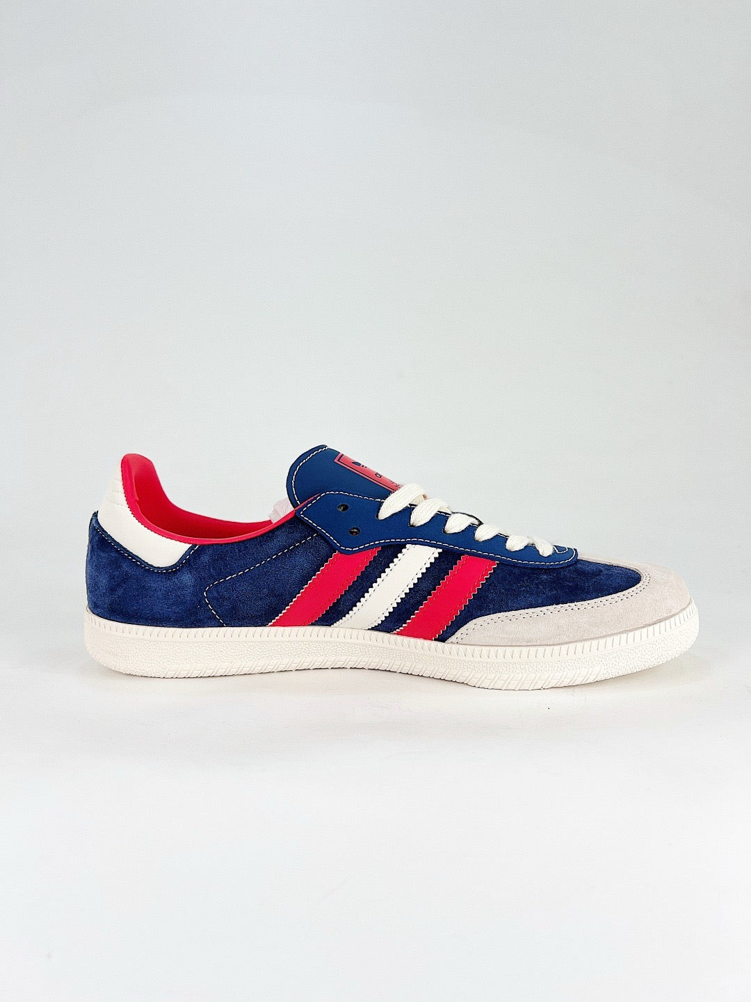 Adidas Samba Low Top Casual Sneakers Unisex Navy Suede Red & White Stripes 2026 Year Of The Dragon