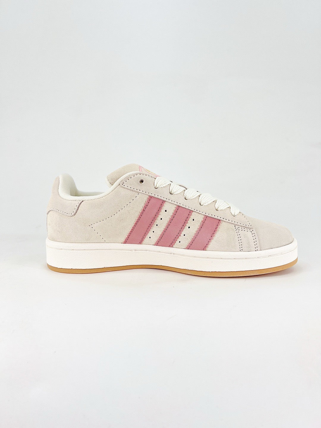 Adidas Campus 00s Unisex Sneakers Cream Suede Dusty Rose Stripes Gum Sole