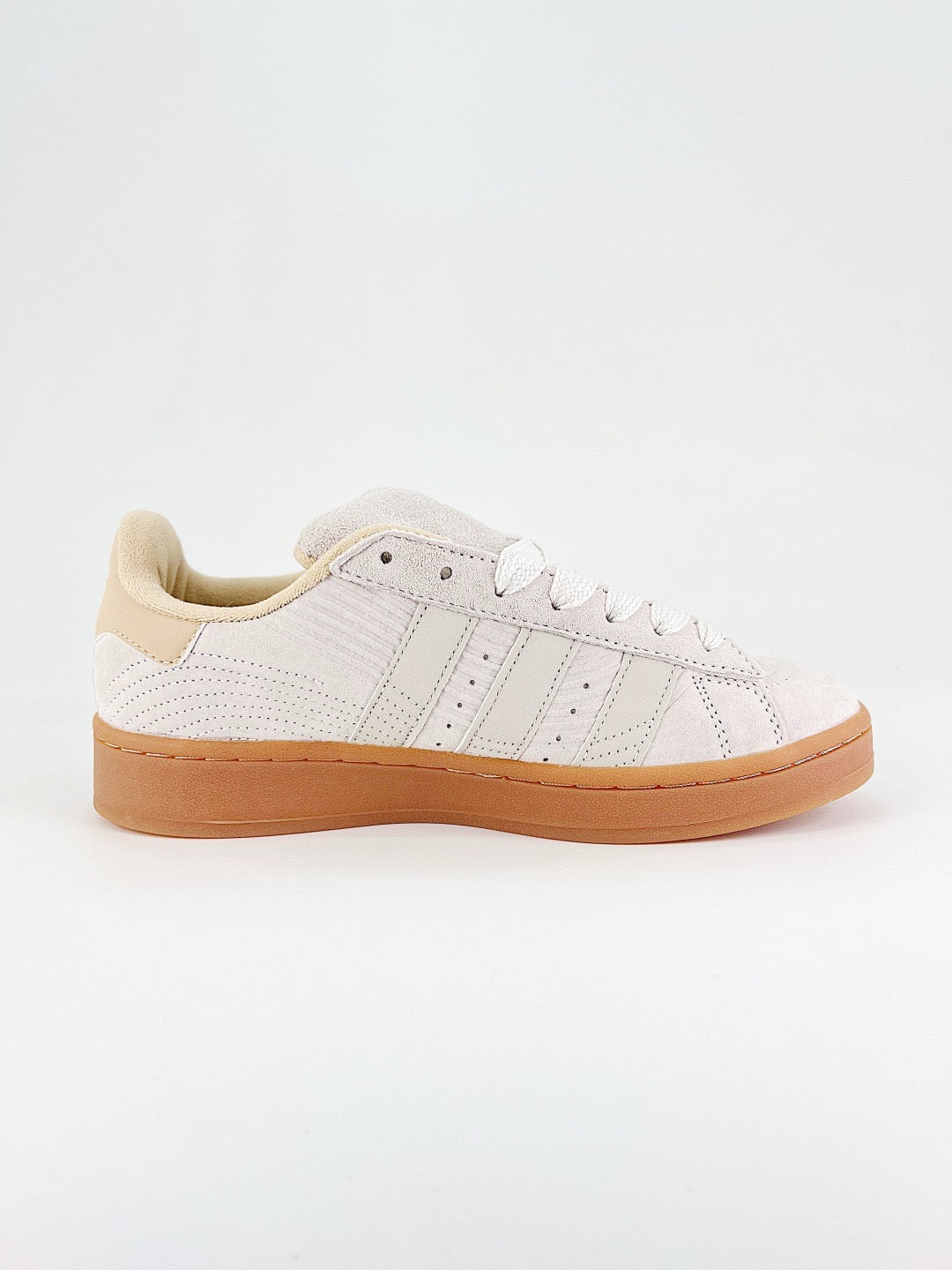 Adidas Campus 00s Unisex Sneakers Off White Suede Cream Stripes Gum Sole