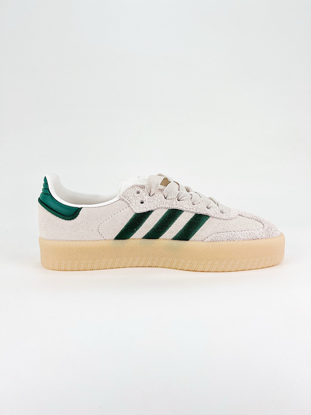 Adidas Samba Crepe Sneaker Off White Green Gum Sole Unisex