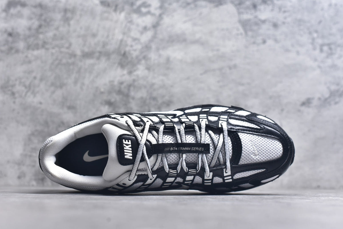 Nike P-6000 Sneakers Retro Metallic Silver Casual Running Shoes Unisex Black White