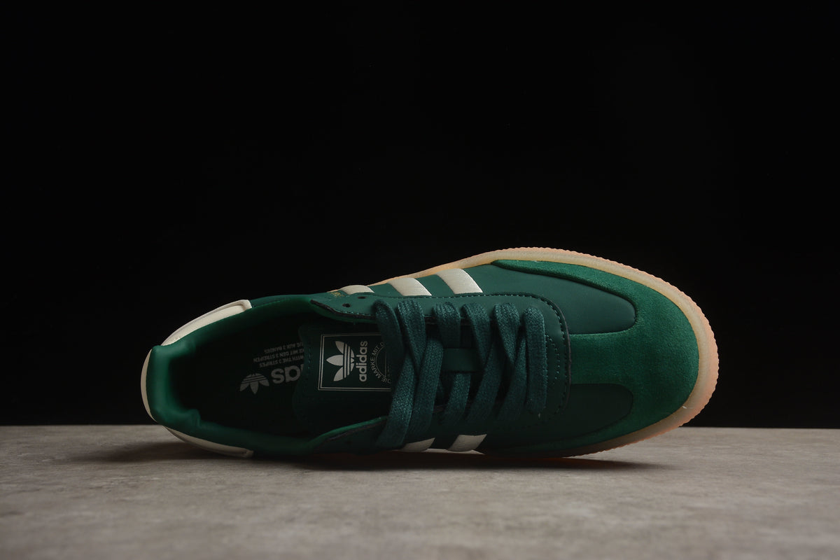 Adidas Samba Vegan Unisex Sneakers – Chunky Sole Dark Green