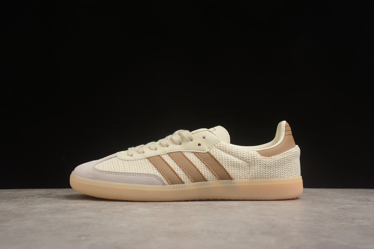 adidas Samba OG Unisex Retro Sneakers Cream White/Cardboard/Crystal Sand