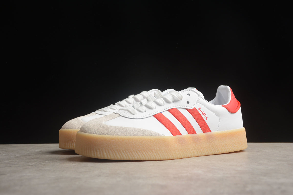 Adidas Samba Vegan Unisex Sneakers – Chunky Sole white/red