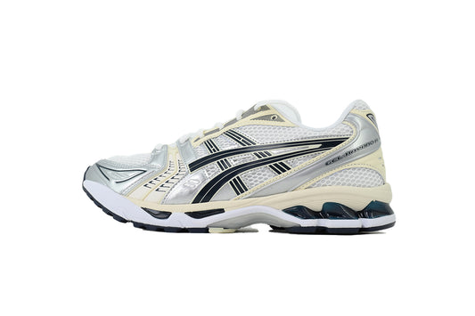 ASICS GEL-KAYANO 14 Unisex Retro Running Shoes Silver Cream Black