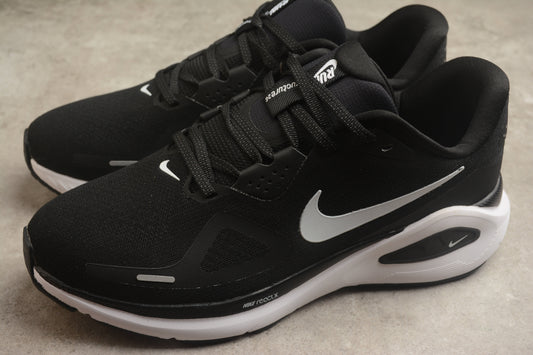 Nike Air Zoom Structure 26 Chunky Sneakers Sport Running Shoes Black / White