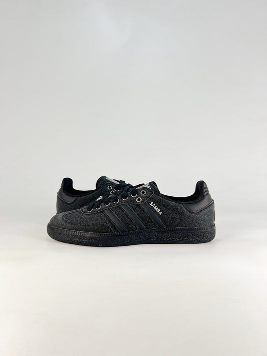 Adidas Samba Classic  Leather Sneakers Vintage Streetwear Shoes All Black Suede