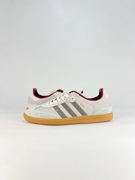 Adidas Samba Light Grey Burgundy Lining Sneakers Vintage Low Top Trainers Unisex