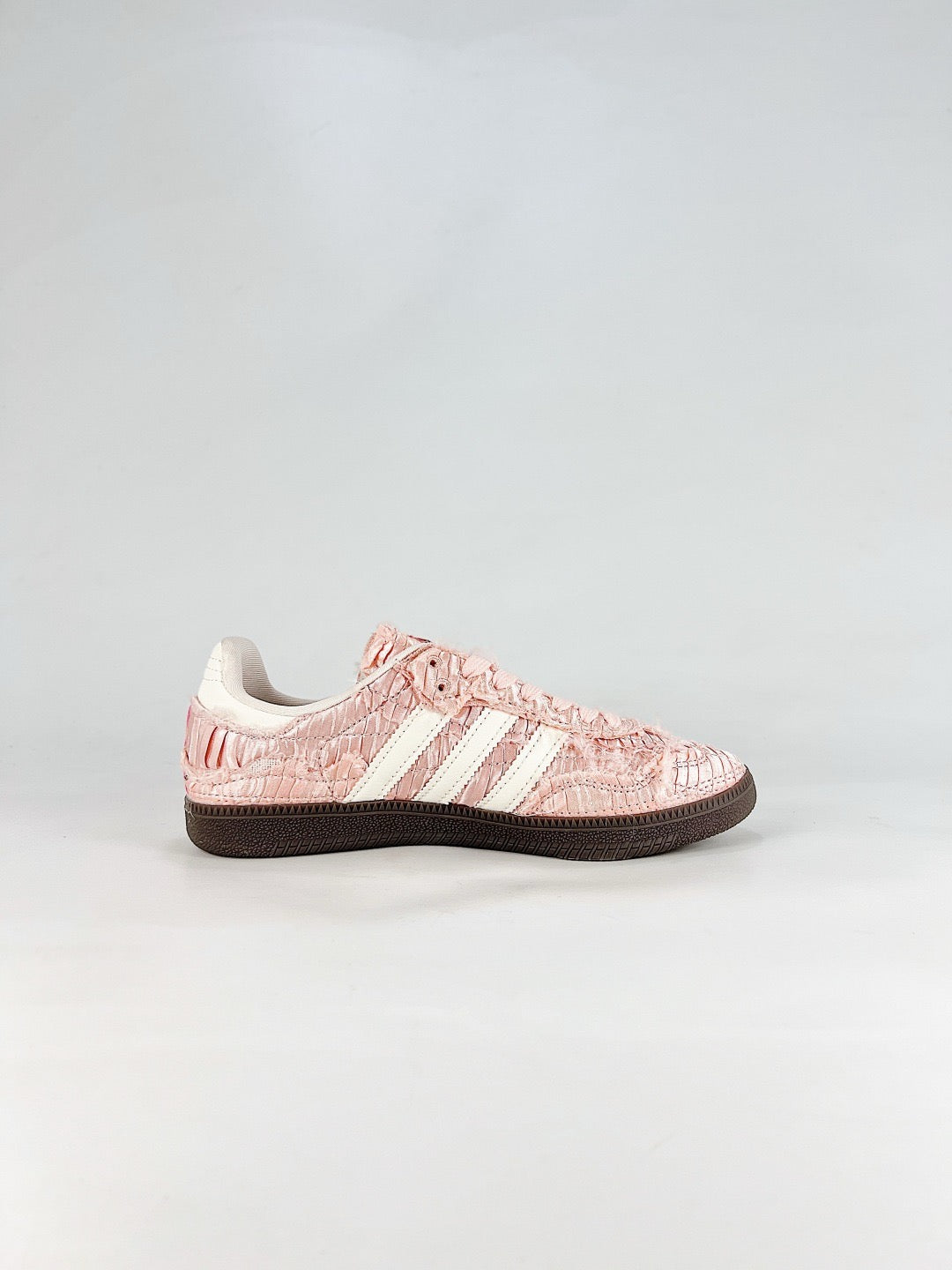 adidas Samba OG Pink Frayed Fabric Sneakers, Unisex Retro Casual Shoes