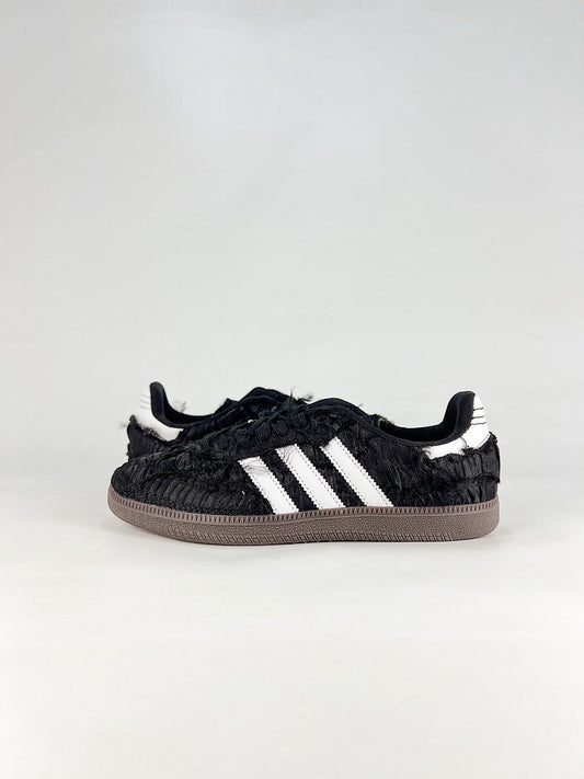 adidas Samba OG Black Frayed Fabric Sneakers, Unisex Retro Casual Shoes