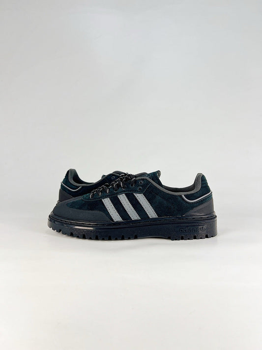 adidas Samba Platform Dark Teal Suede Sneakers, Unisex Retro Thick Sole Shoes