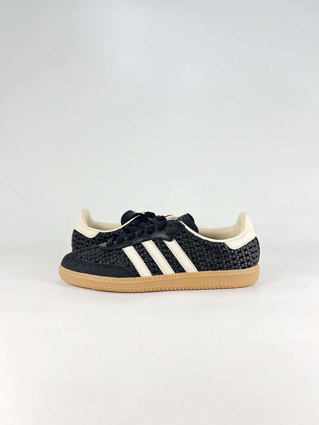 adidas Samba OG Black Woven Sneakers, Unisex Retro Casual Shoes