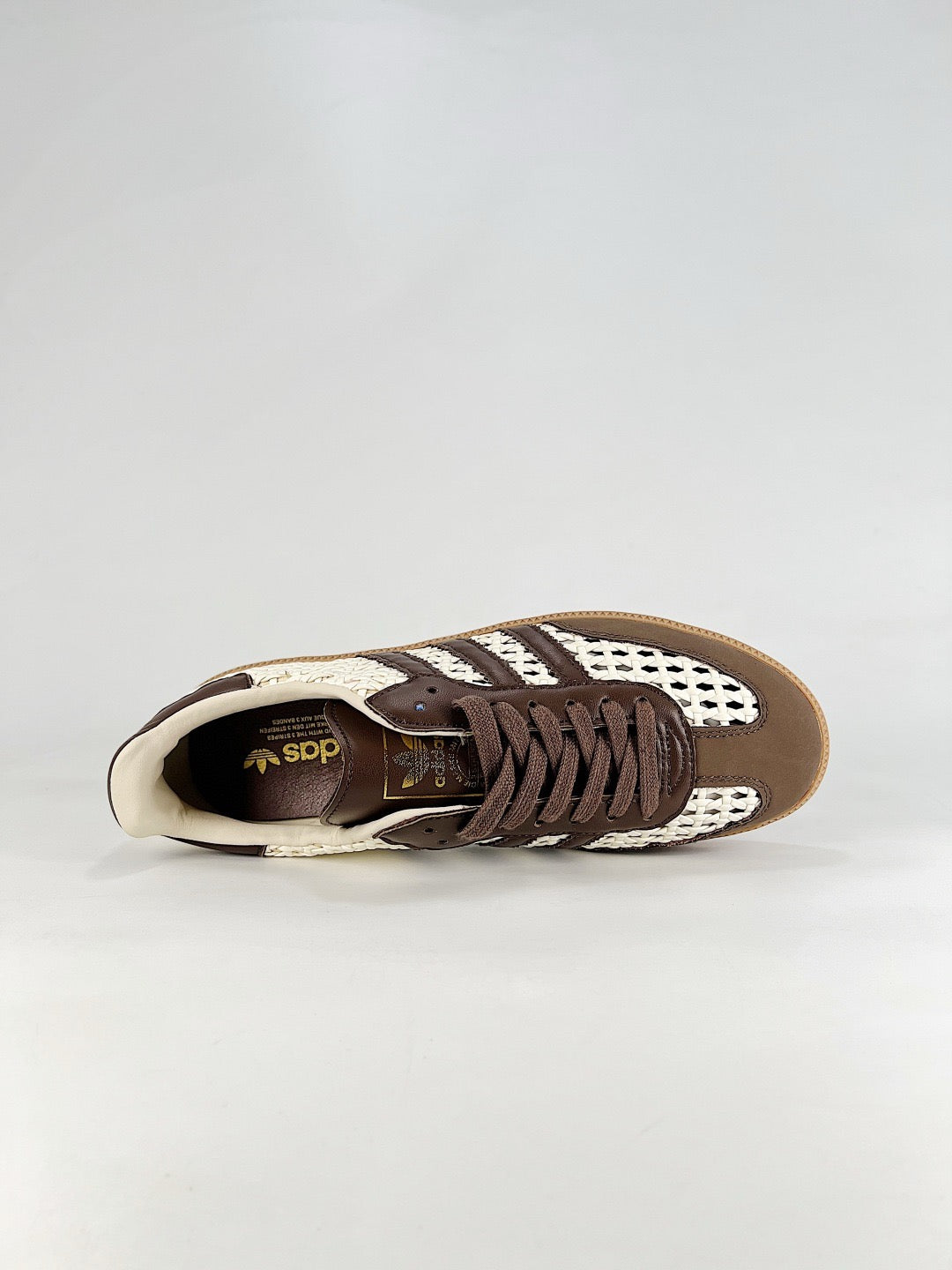 adidas Samba OG Brown Woven Sneakers, Unisex Retro Casual Shoes