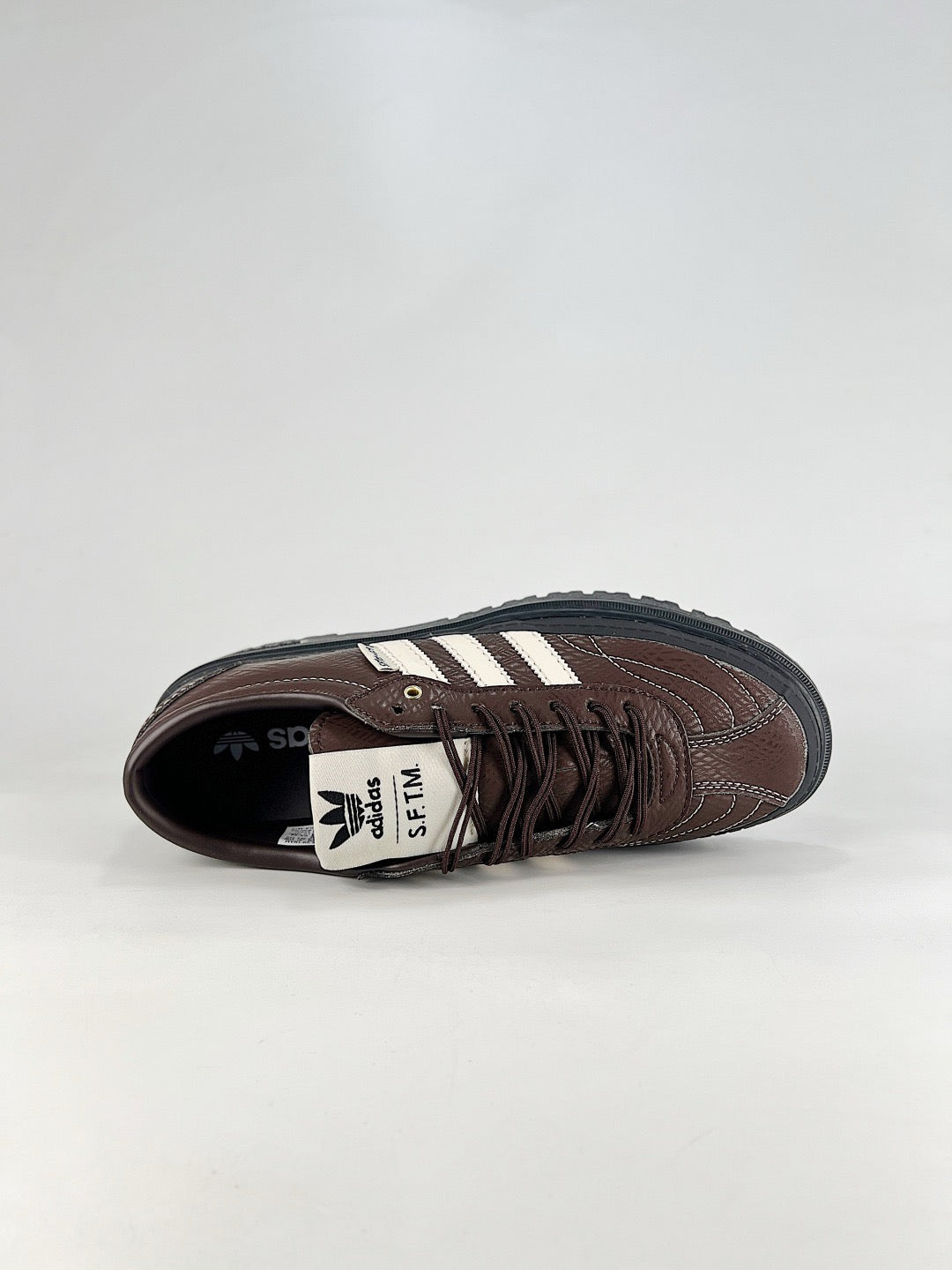 adidas Samba Platform Brown Croc Sneakers, Unisex Retro Casual Shoes