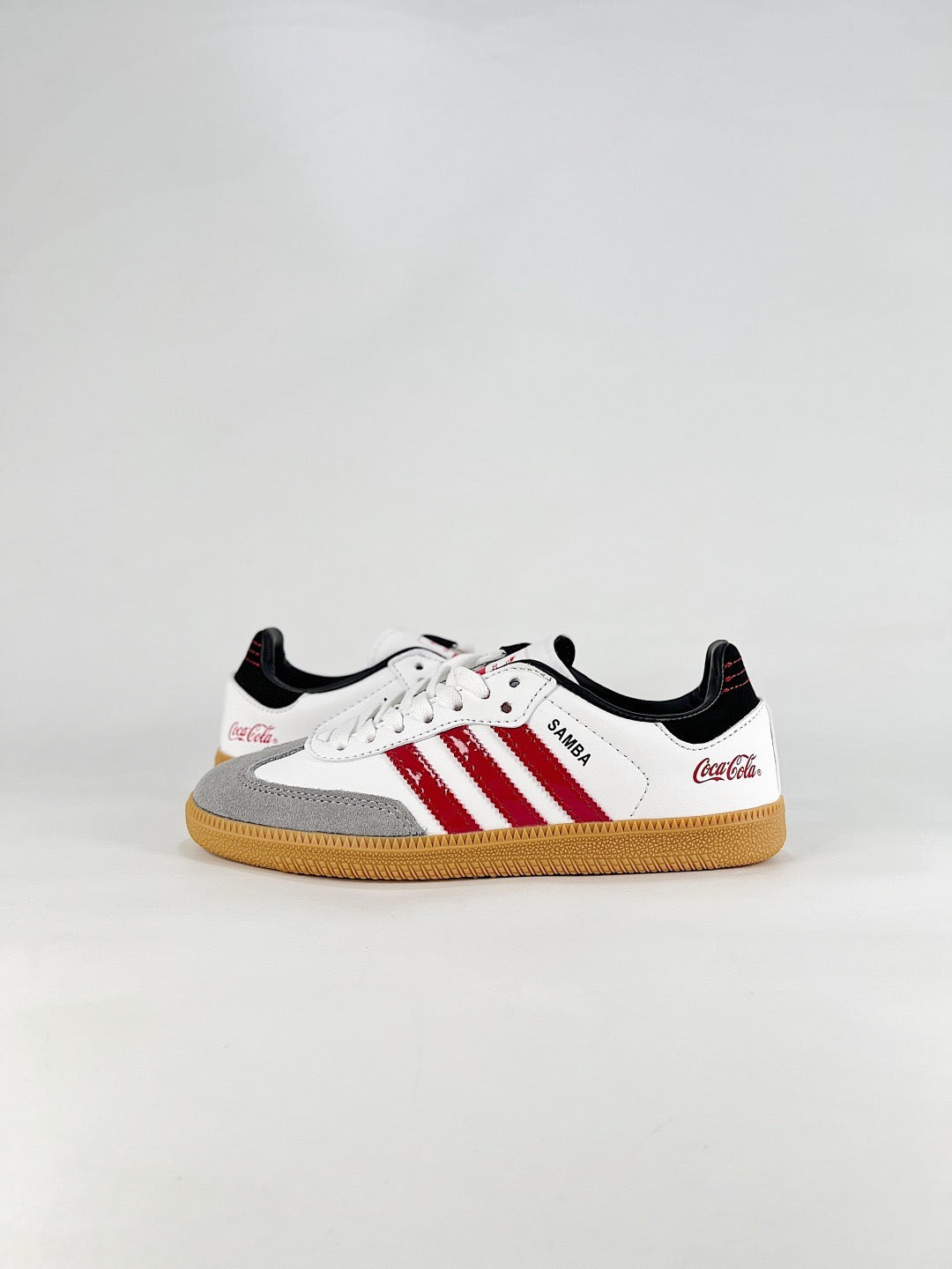 adidas Samba OG x Coca-Cola White Red Sneakers, Unisex Retro Casual Shoes