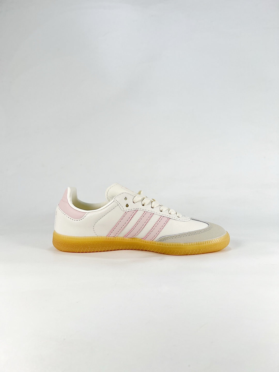 adidas Samba OG Cream Light Pink Sneakers, Unisex Retro Casual Shoes