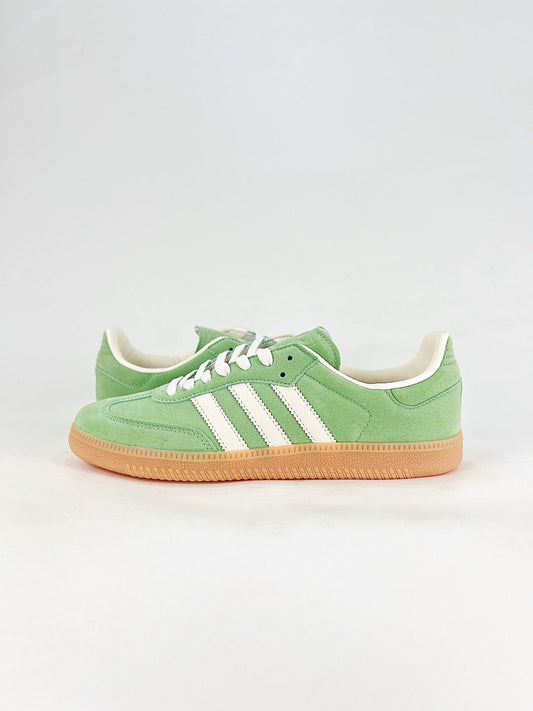 Adidas Samba Low Top Casual Sneakers Unisex Light Sage Green Cream White