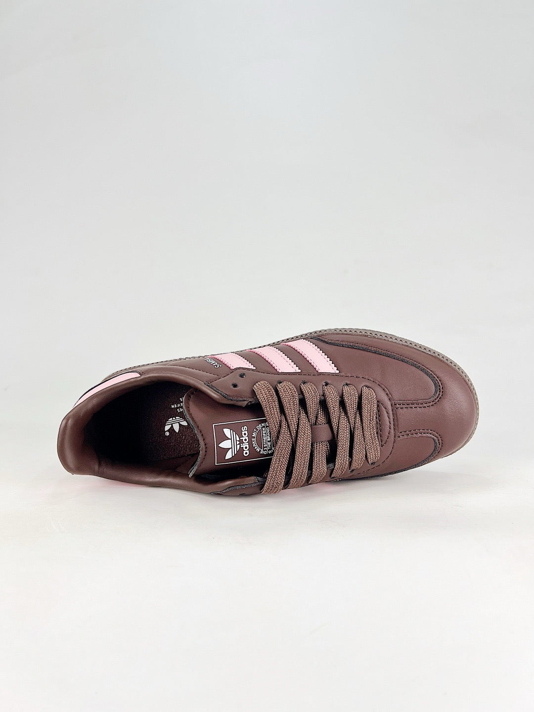 Adidas Samba Low Top Casual Sneakers Unisex Chocolate Brown + Soft Pink