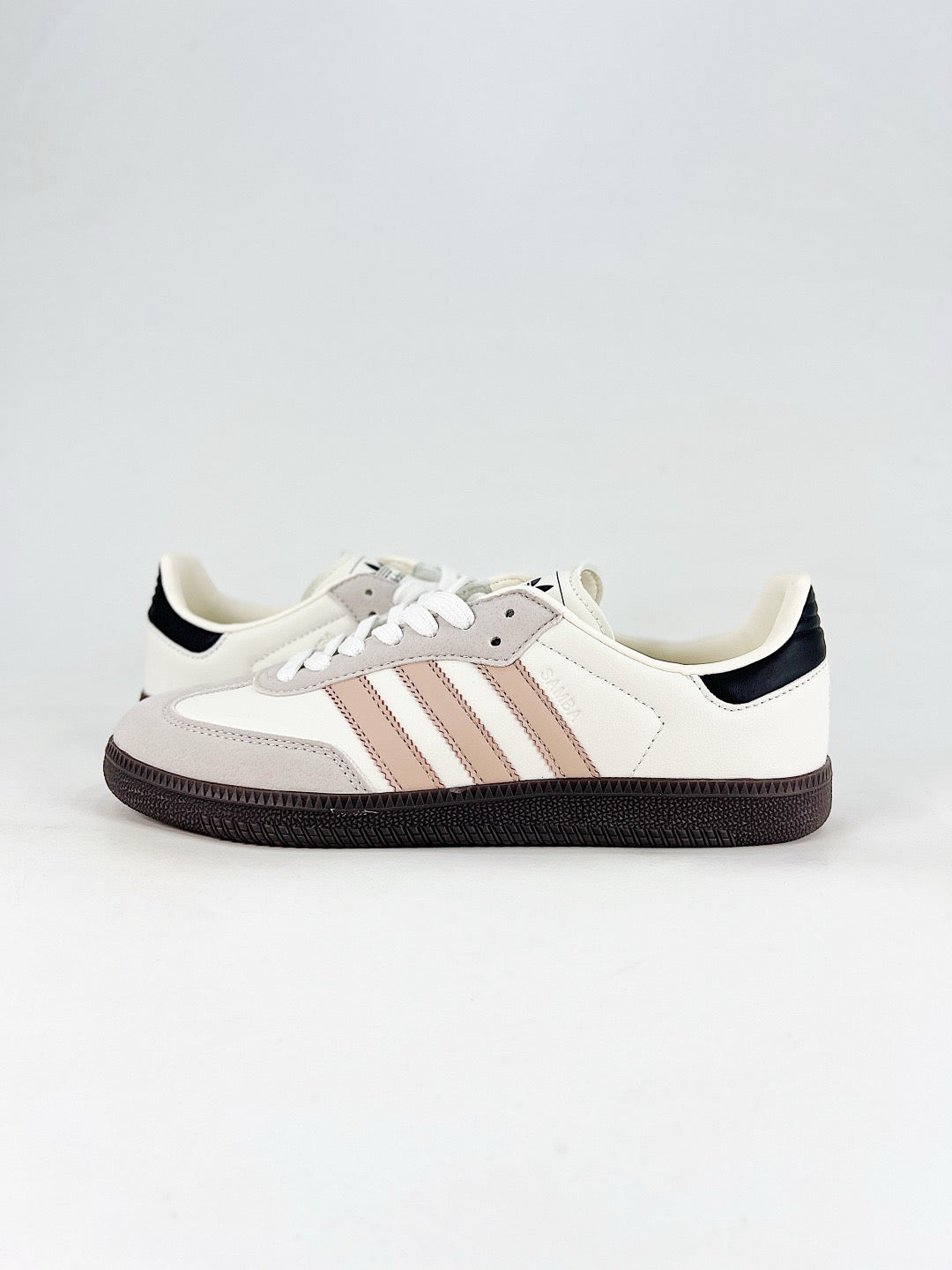 Adidas Samba Low Top Casual Sneakers Unisex Off White + Nude Beige