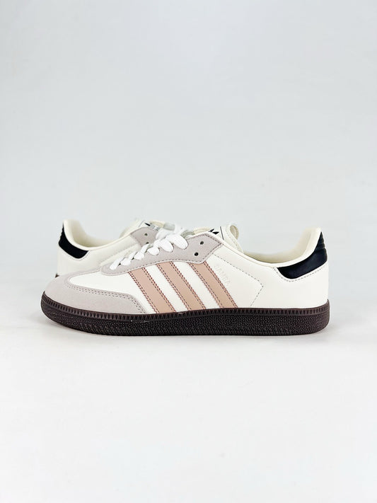 Adidas Samba Low Top Casual Sneakers Unisex Off White + Nude Beige