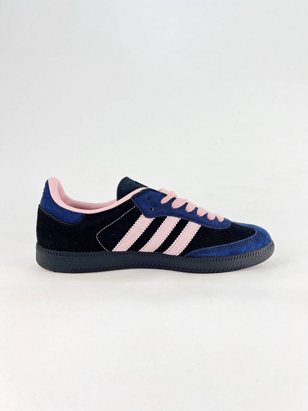 Adidas Samba Low Top Casual Sneakers Unisex Black Suede + Navy Blue + Baby Pink
