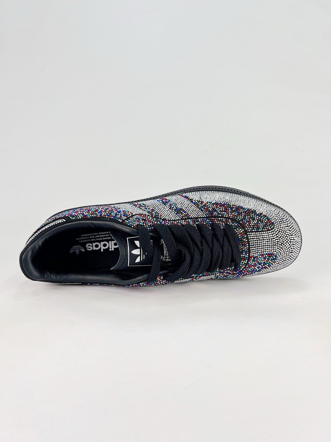 Adidas Samba Low Top Casual Sneakers Unisex Multicolor Rhinestone Bling + Black