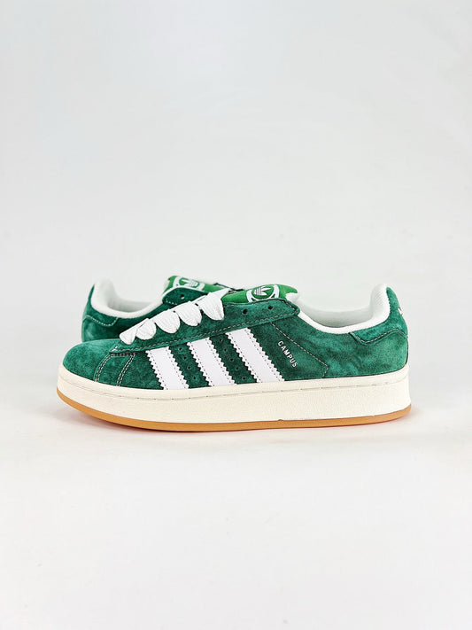 Adidas Campus Retro Suede Casual Skate Sneakers Unisex Dark Green White