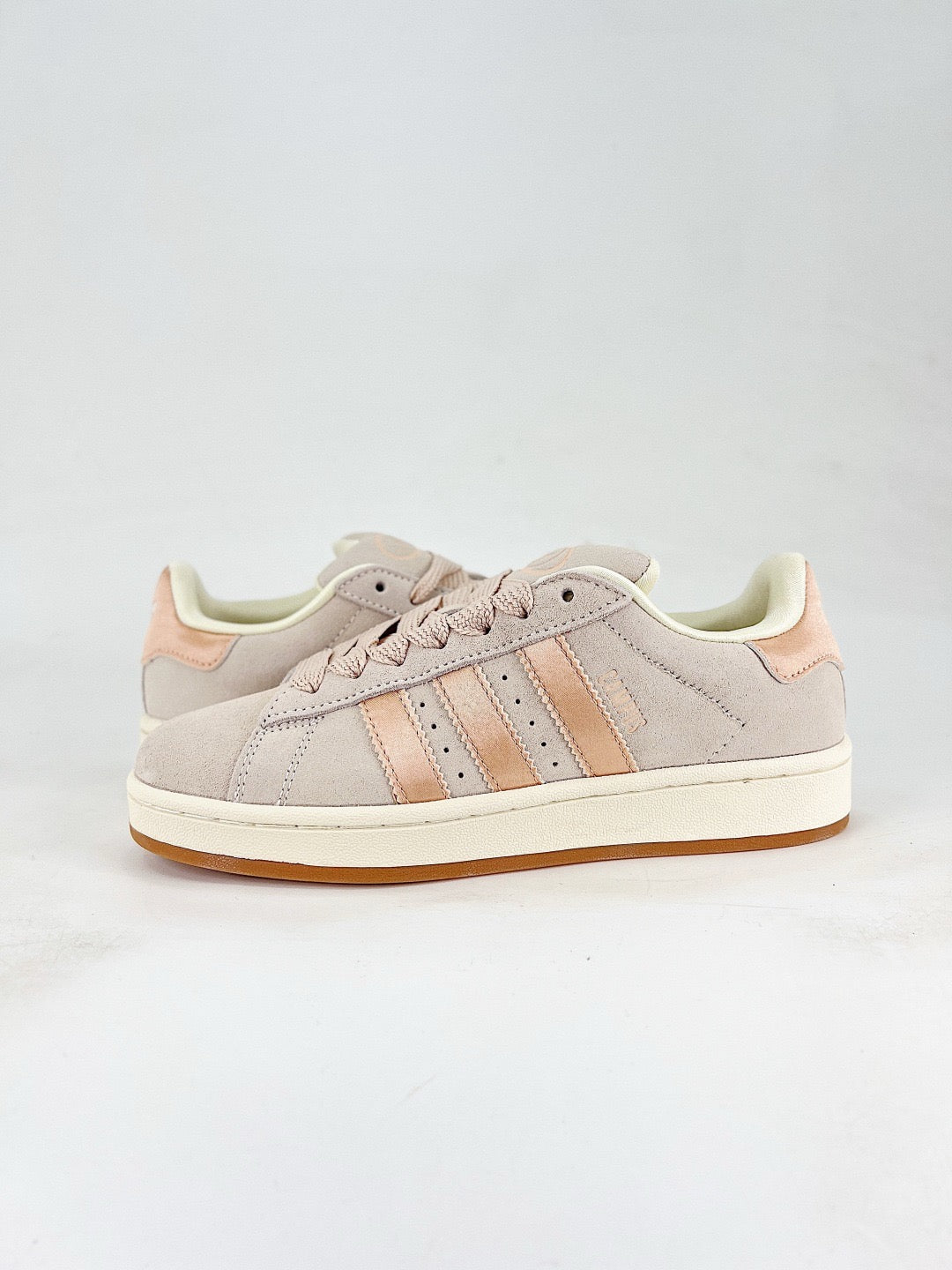 Adidas Campus 00s Retro Skate Shoes Pastel Pink Velvet 3-Stripes Unisex