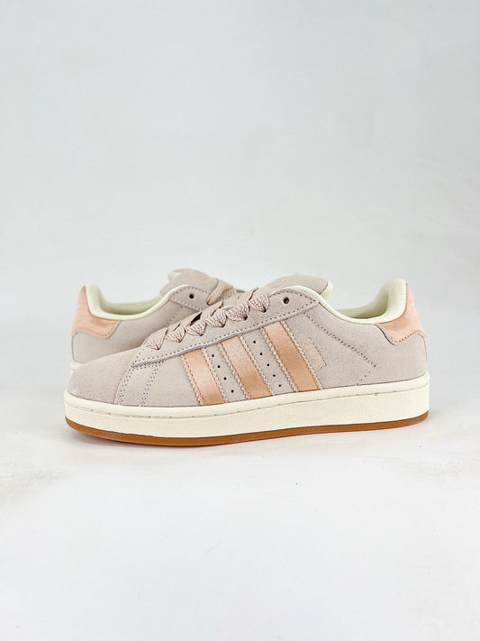 Adidas Campus 00s Retro Skate Shoes Pastel Pink Velvet 3-Stripes Unisex