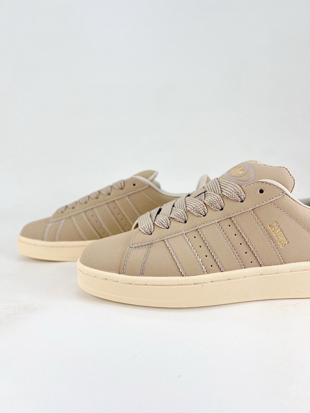 Adidas Campus 00s Retro Skate Shoes Taupe Suede All-Match Casual Unisex