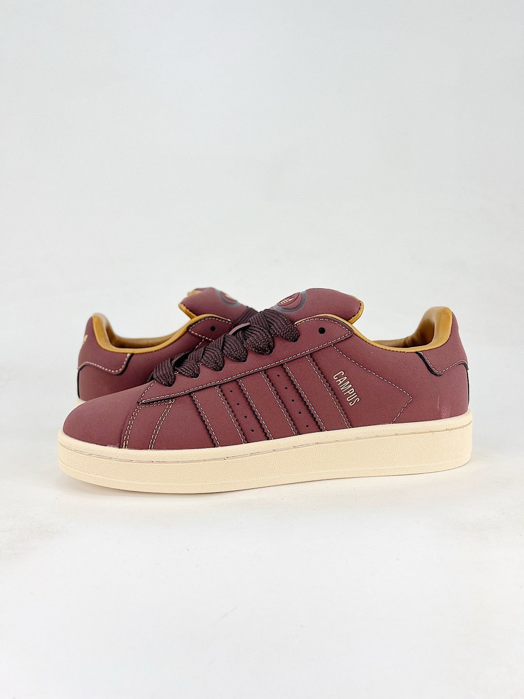 Adidas Campus 00s Retro Skate Shoes Wine Red Suede Mustard Lining Unisex