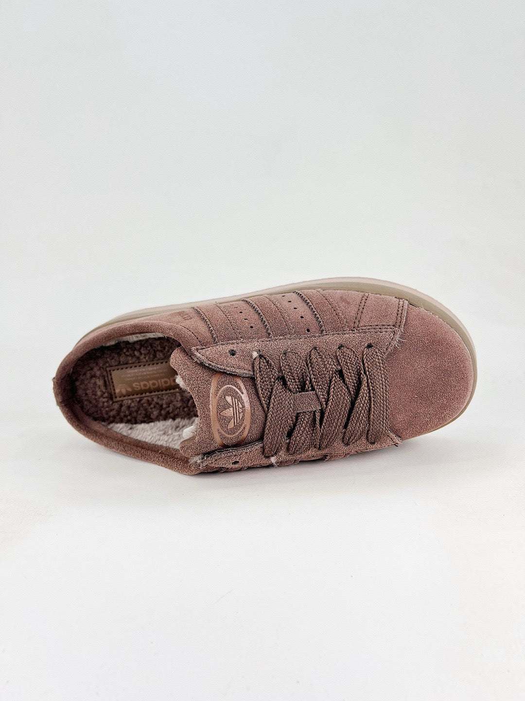 Adidas Campus Mule Platform Unisex Suede Slip On Mules Dusty Rose Brown Thick Sole