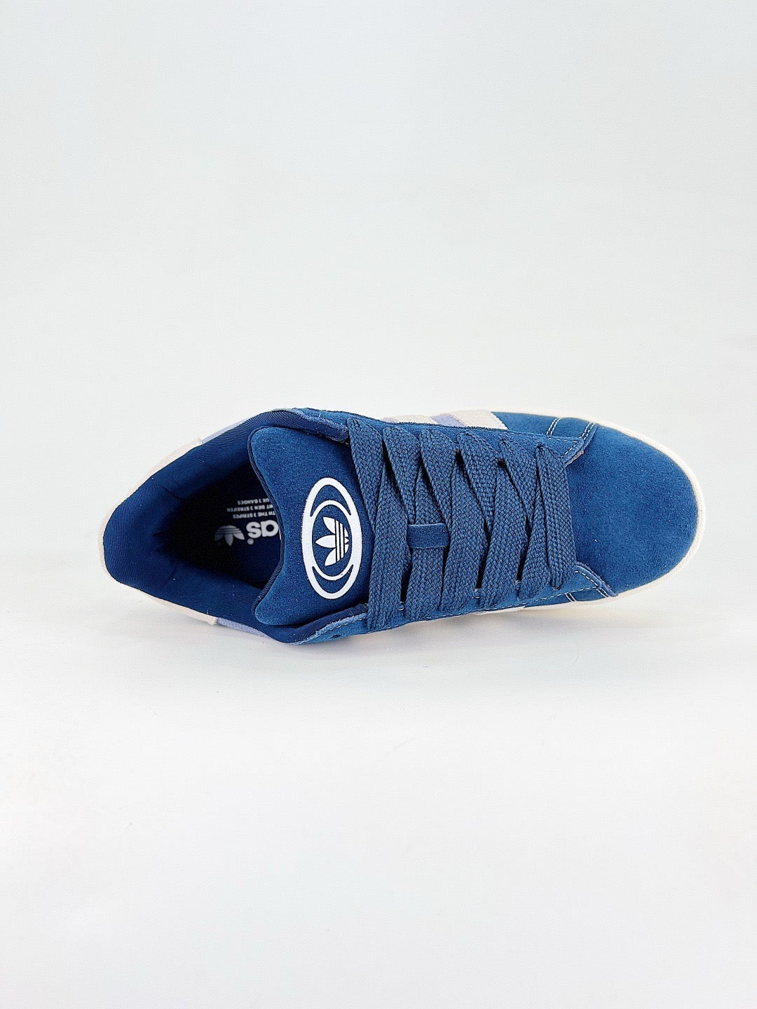 Adidas Campus 00s Unisex Sneakers Gradient Blue Suede Off White Stripes White Midsole