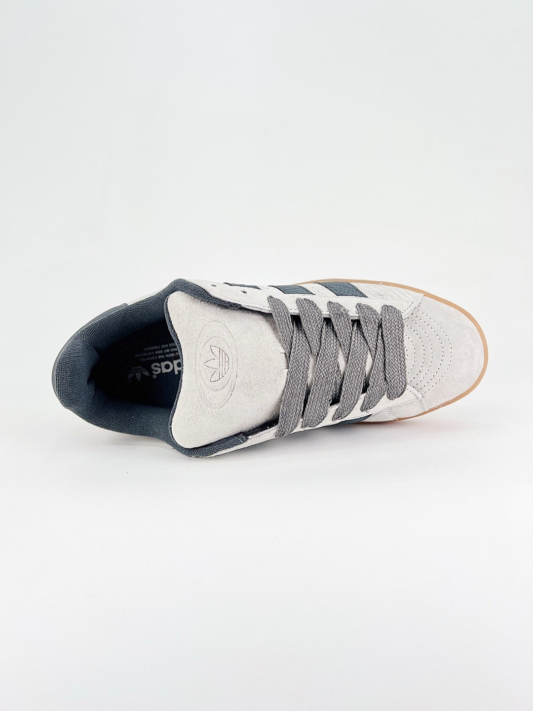 Adidas Campus 00s Unisex Sneakers Off White Suede Dark Navy Stripes Gum Sole