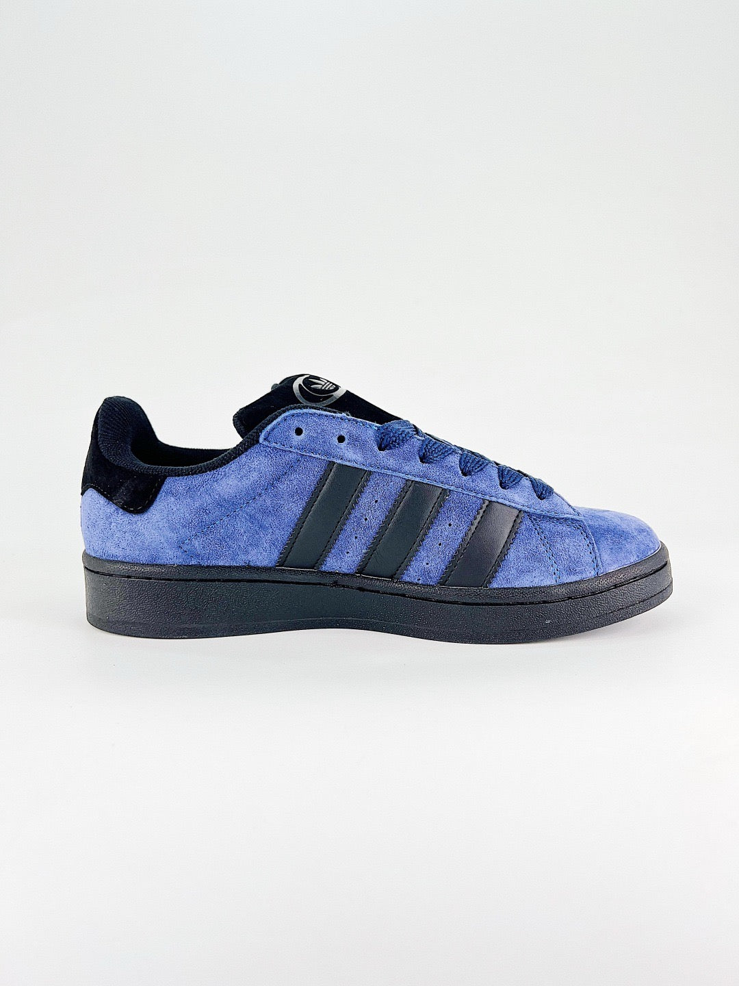 Adidas Campus 00s Unisex Sneakers Royal Blue Suede Black Stripes Black Sole
