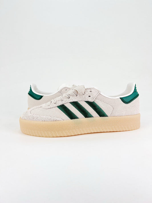Adidas Samba Crepe Sneaker Off White Green Gum Sole Unisex