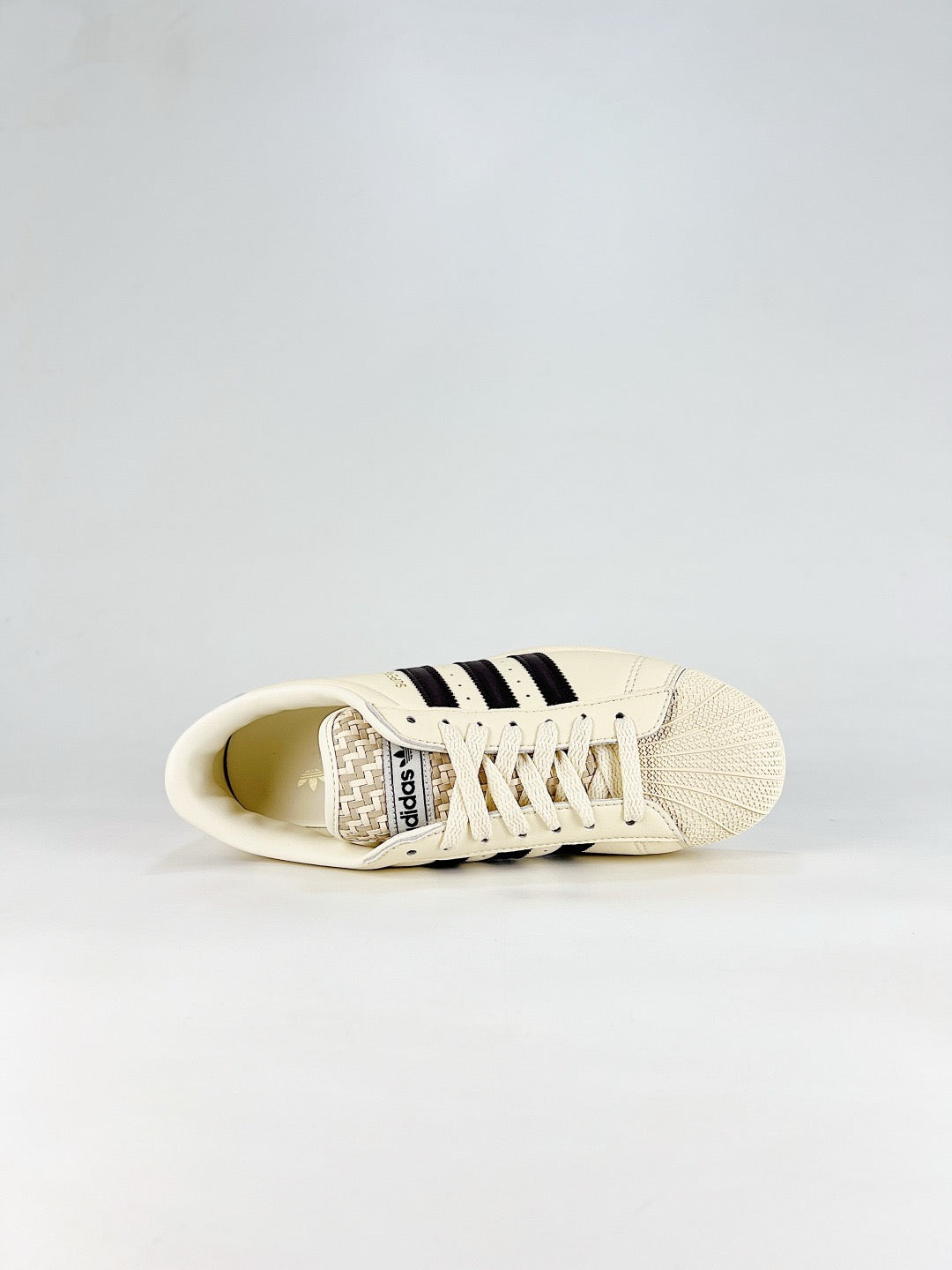 Adidas Superstar Sneaker Cream White Black Suede Stripes Unisex