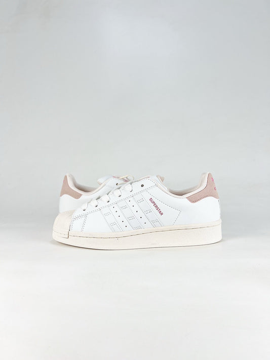 Adidas Superstar Sneaker White Light Pink Heel Shell Toe Unisex