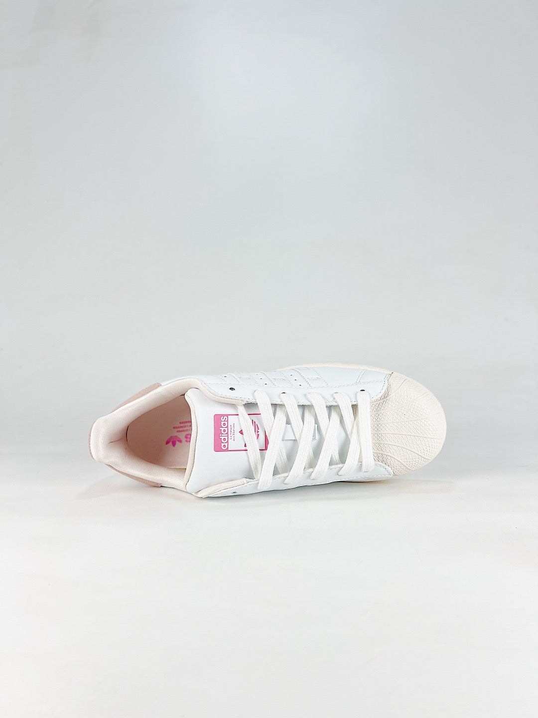 Adidas Superstar Sneaker White Light Pink Heel Shell Toe Unisex