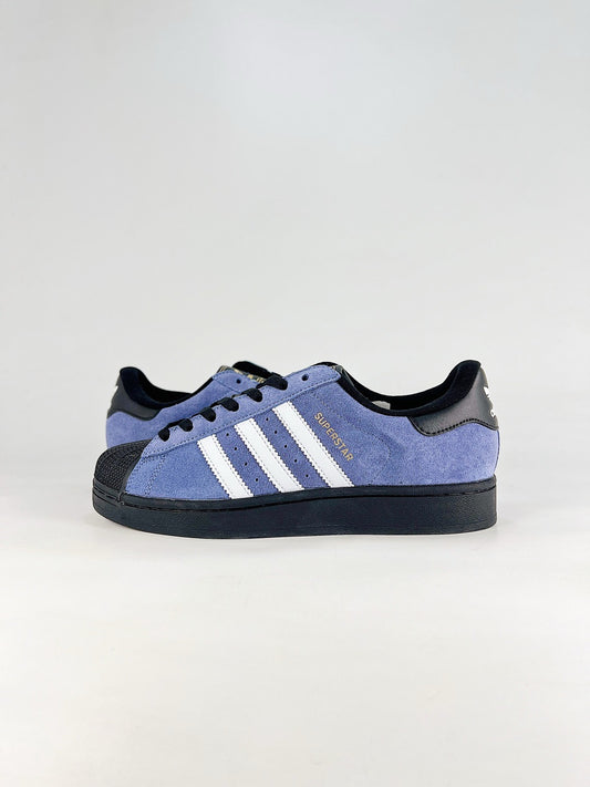 Adidas Superstar Sneaker Purple Blue Suede White Stripes Shell Toe Unisex