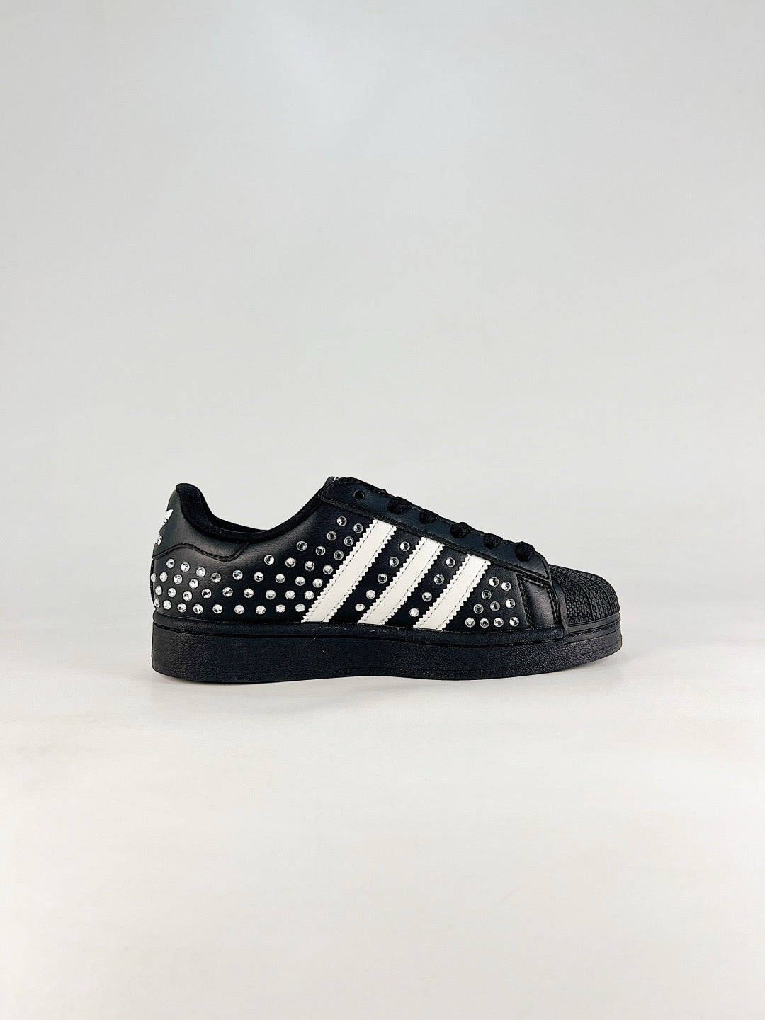 Adidas Superstar Sneaker Black Rhinestone Shell Toe Unisex