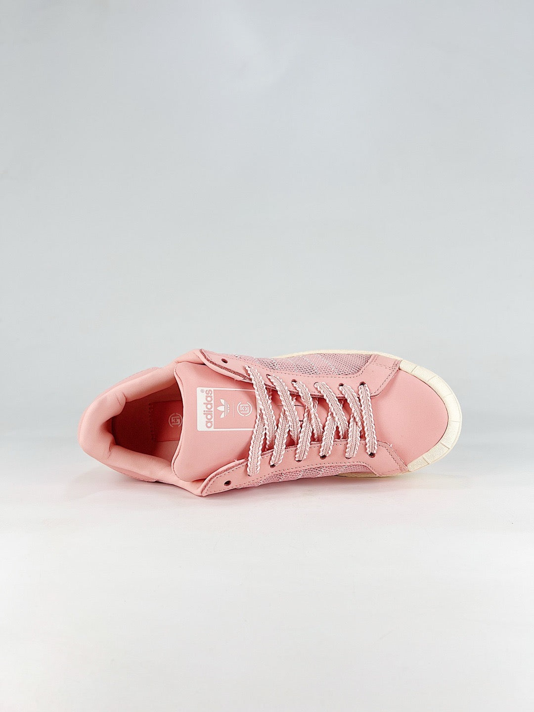 Adidas Superstar Pink Mesh Ripstop Serrated Sole Sneakers Unisex