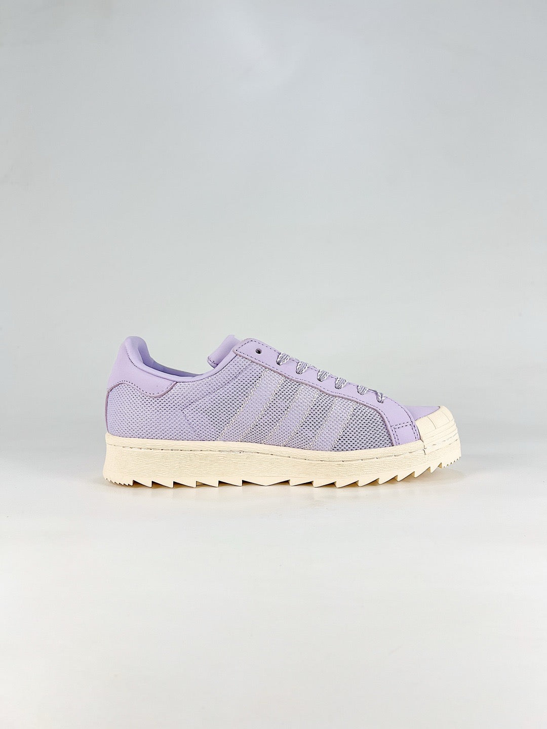 Adidas Superstar Lavender Mesh Serrated Sole Sneakers Unisex